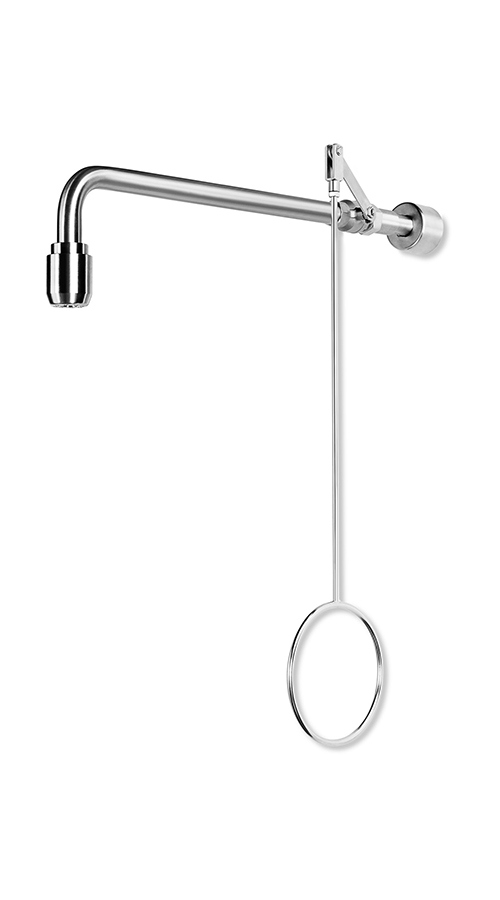 Körper-Notdusche, Körper-Notduschen, Körpernotdusche, körpernotduschen, Körper-Notduschen für Wandmontage unterputz, Edelstahl