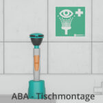 Aufbauvideo B-SAFETY Hand-Augendusche mit einem Brausekopf 45°, Tischmontage, BR713025