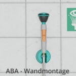 Aufbauvideo B-SAFETY Hand-Augendusche mit einem Brausekopf 45°, Wandmontage, BR713025