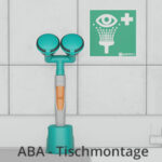 Aufbauvideo B-SAFETY Hand-Augendusche mit einem Brausekopf 45°, Tischmontage, BR713025