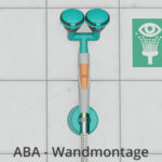 Aufbauvideo B-SAFETY Hand-Augendusche mit einem Brausekopf 45°, Wandmontage, BR713025